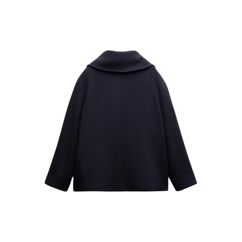 ZARA Jackets Coats Women's Blue-1