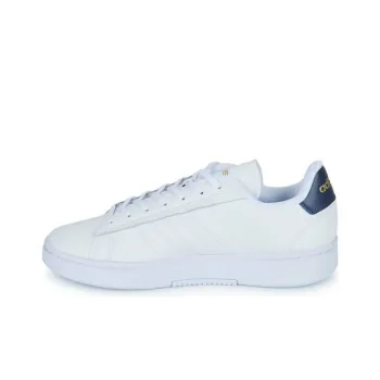 Adidas GRAND COURT ALPHA Abrasion Resistant Slip Resistant Low Top Skateboard Shoes Men's White