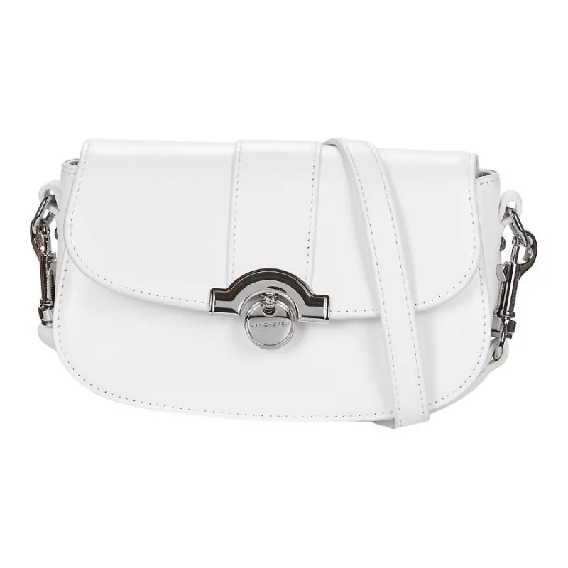 Lancaster Cow Leather Shoulder Bag Women's White-5
