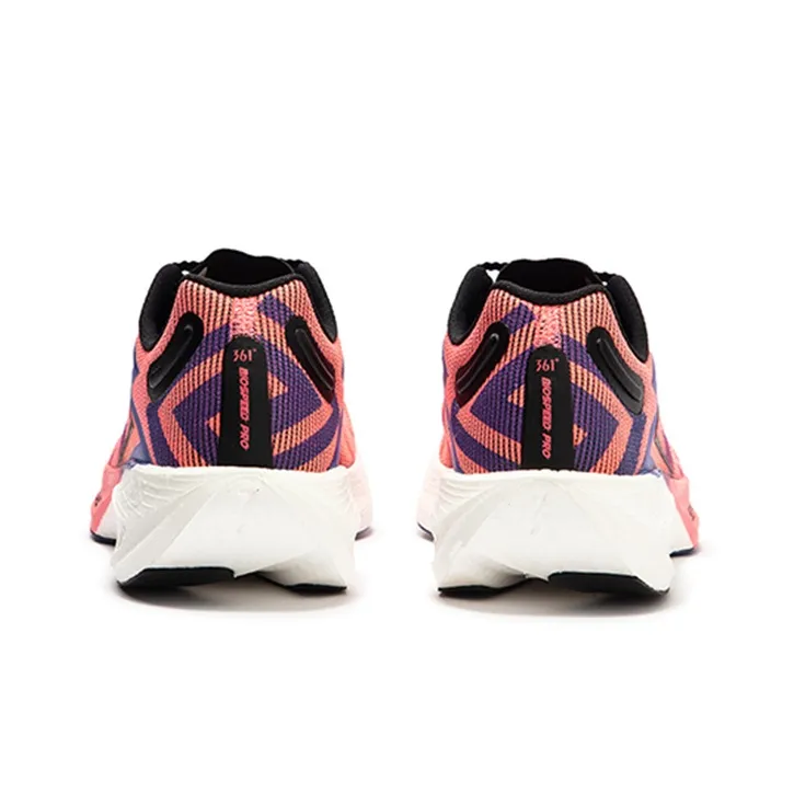 361° Speed 3 PRO Cushioning Anti Slip Wear Resistant Breathability Low Top Running Shoes Unisex Begonia Pink-3