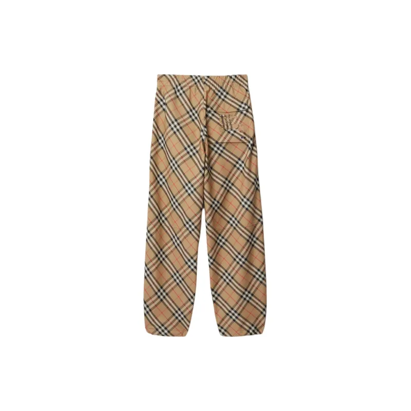 Burberry Checked Straight leg Trousers-1