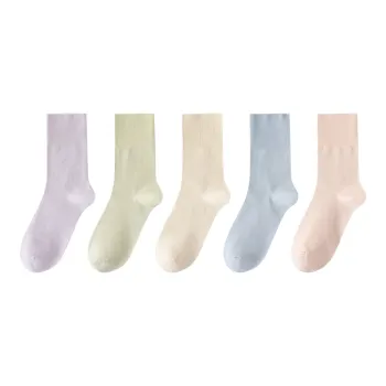 MIIOW Mid-Calf Socks Women's 5 Pack