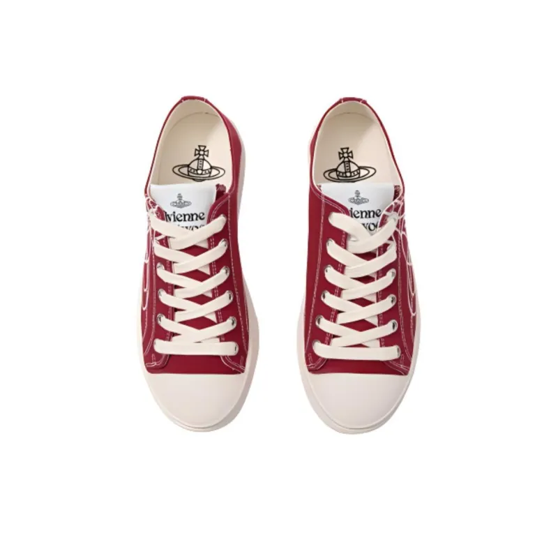 Vivienne Westwood Low Top Skateboard Shoes Women's Red-2