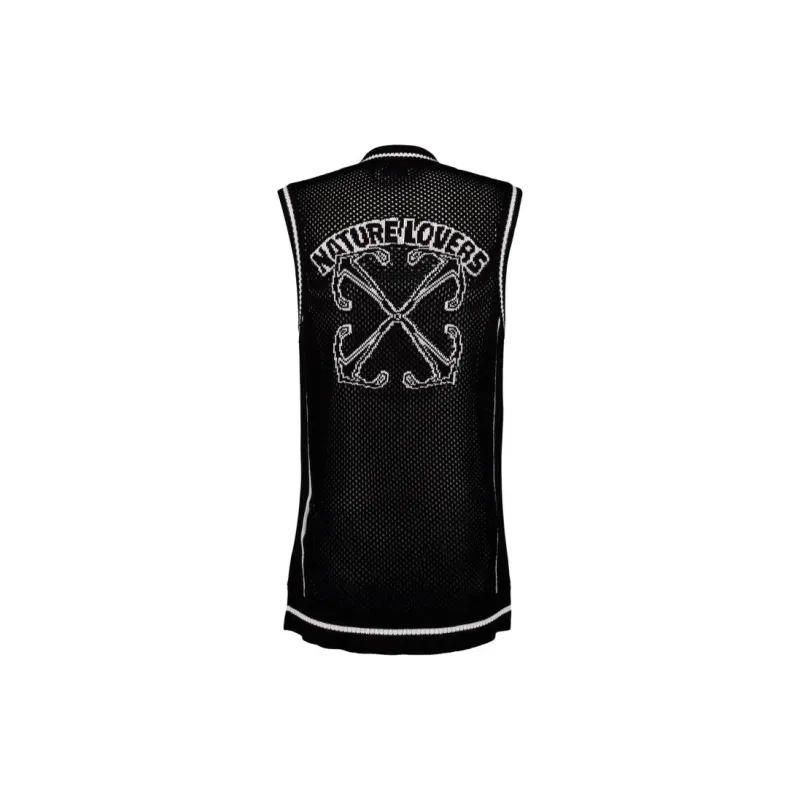 OFF WHITE Vest, Regular Fit Men's Black-1