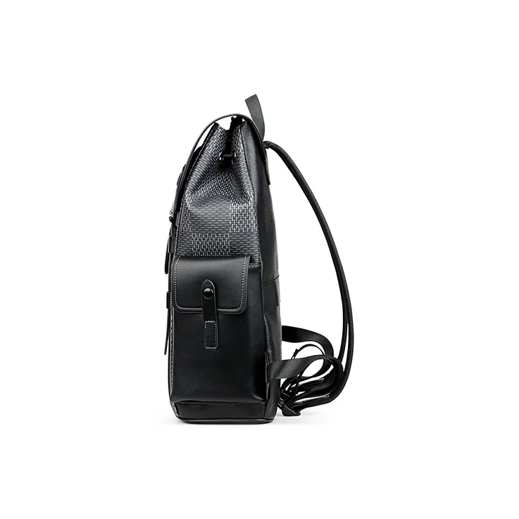 Jeep Synthetic Leather Backpack Regular Unisex Black-3