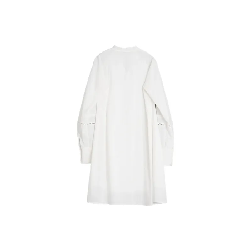 ELLE Summer New Arrival Long Sleeved Skirt Women's White-1