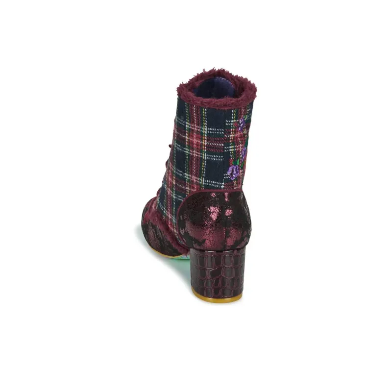 IRREGULAR CHOICE Toasty Toes Ankle Boots Women's Red-8