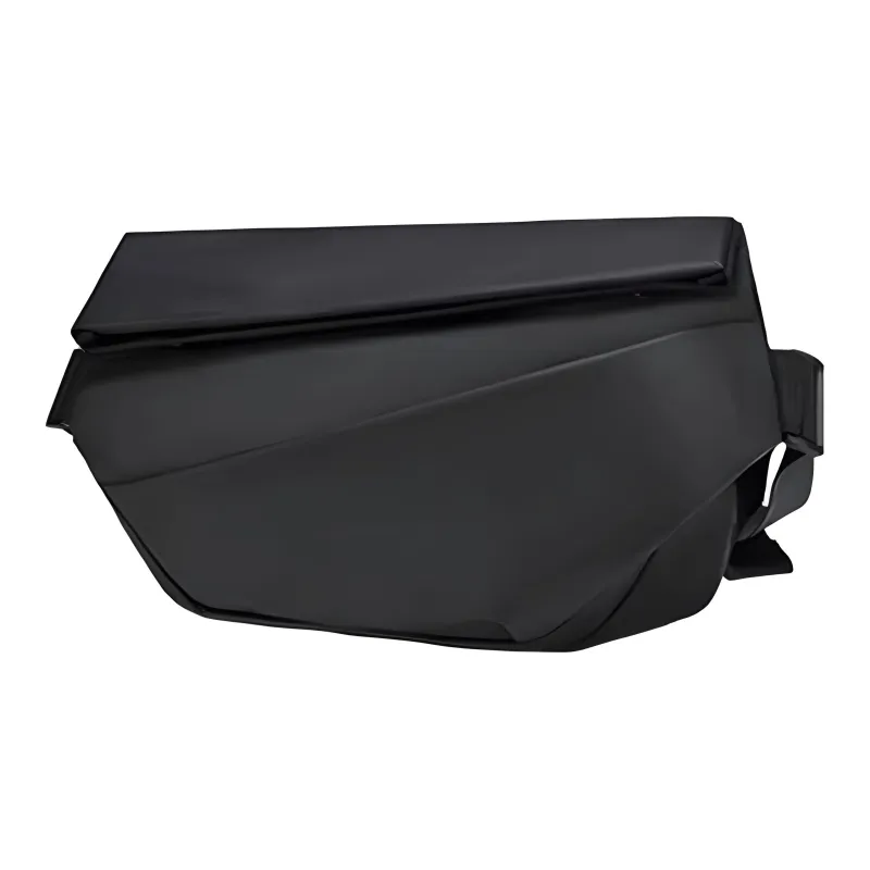NINE NAIL Polyester Casual Crossbody Bag Sling Bag Fanny Pack Regular Unisex Black-2