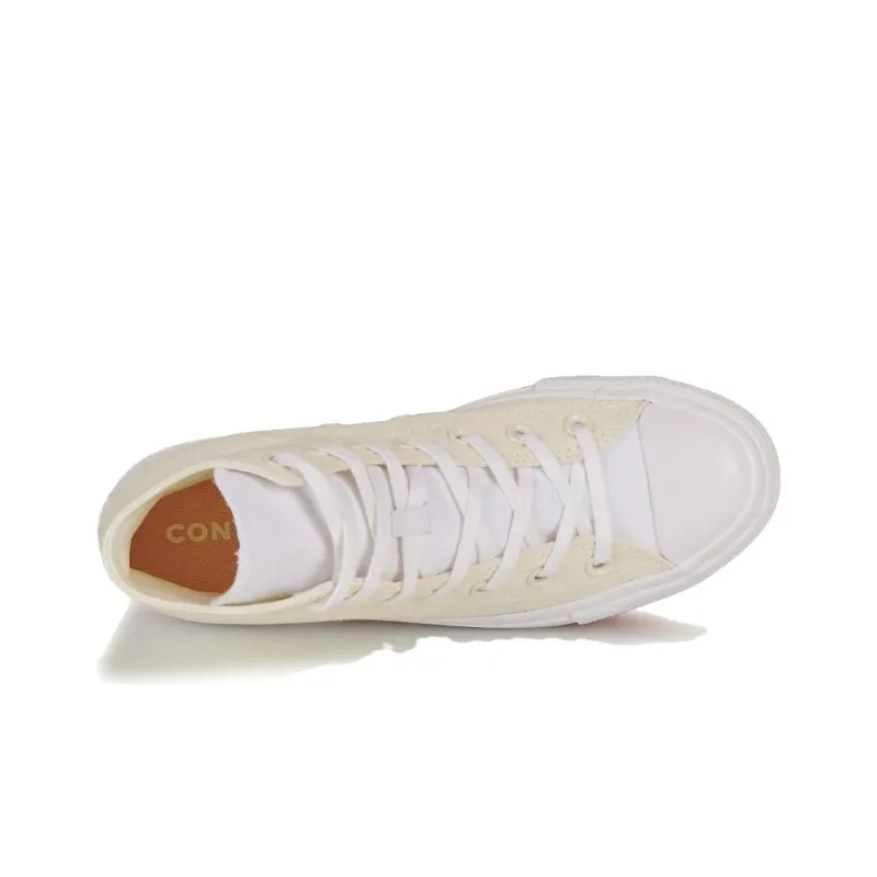 Converse Chuck Taylor All Star Marbled Breathable Cushioning High Top Canvas Shoes Women's Ecru-4
