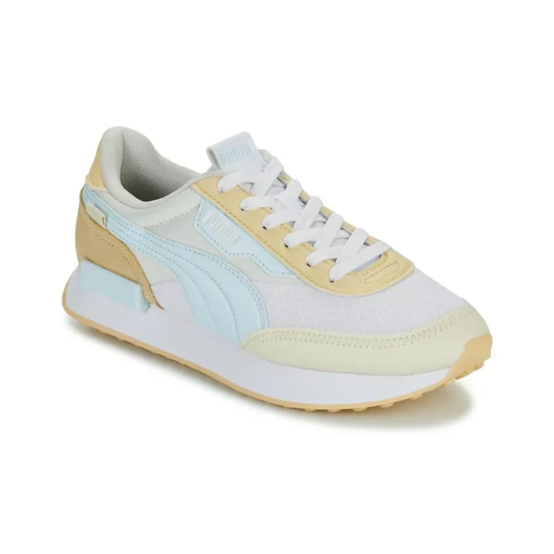 PUMA Future Rider Pastel Wns Abrasion Resistant Breathable Low Top Casual Shoes Women's Beige Yellow-2