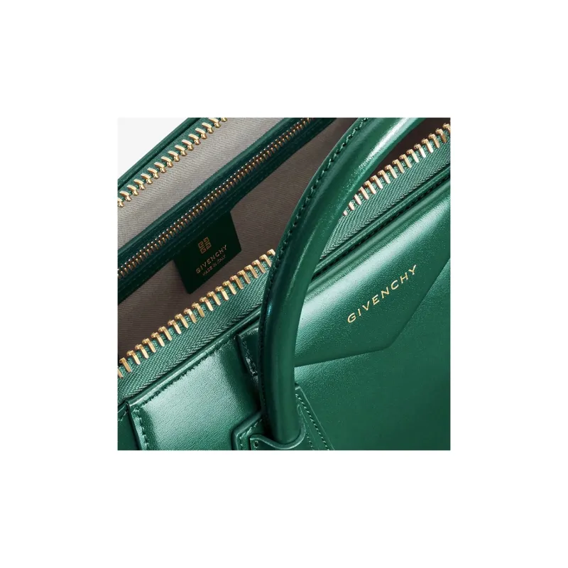 GIVENCHY Antigona Cow Leather One Shoulder Handbags Small Size Women's Emerald Green-4