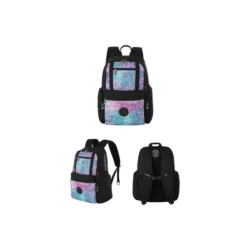 SUISSEWIN Polyester Backpack Regular Unisex Black/Gray/Camouflage-10