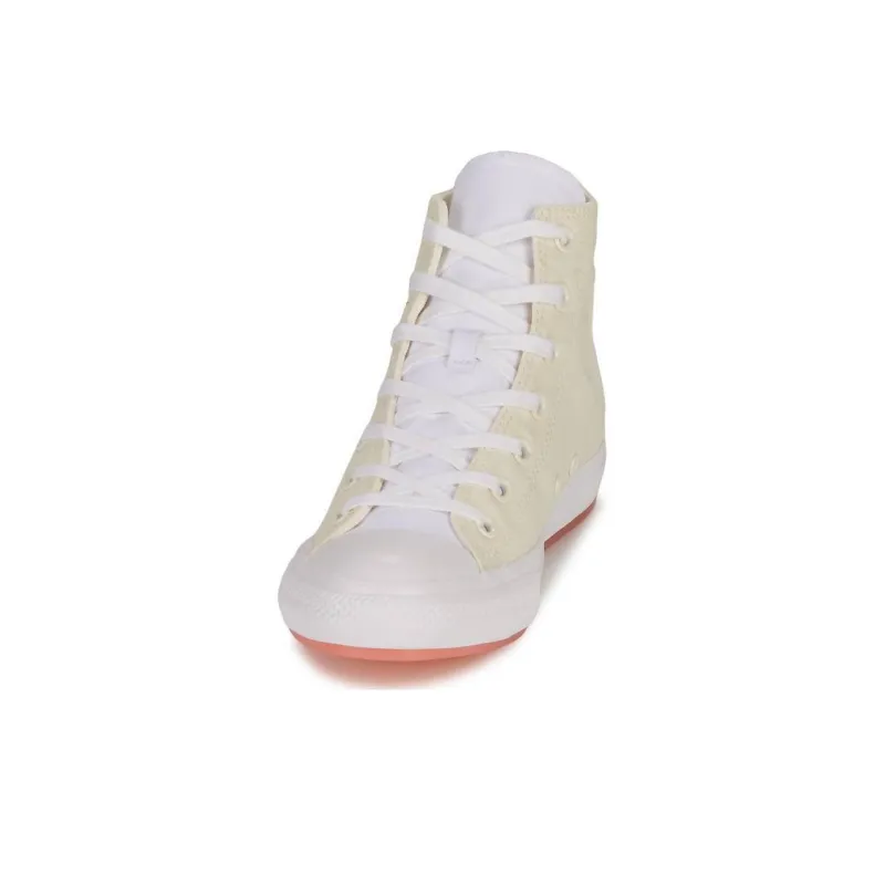 Converse Chuck Taylor All Star Marbled Breathable Cushioning High Top Canvas Shoes Women's Ecru-2