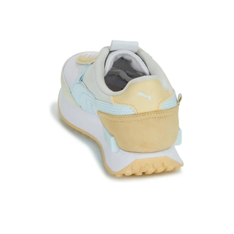 PUMA Future Rider Pastel Wns Abrasion Resistant Breathable Low Top Casual Shoes Women's Beige Yellow-5