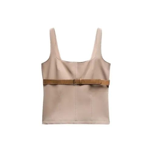 ZARA Camisoles Women's Tan