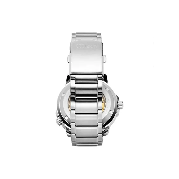 CITIZEN Automatic Mechanical Movement Stainless Steel Strap Watch 43mm Men's Watches Black Dial NJ0070 53E-4