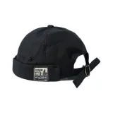 DENIM Flat Cap-Black