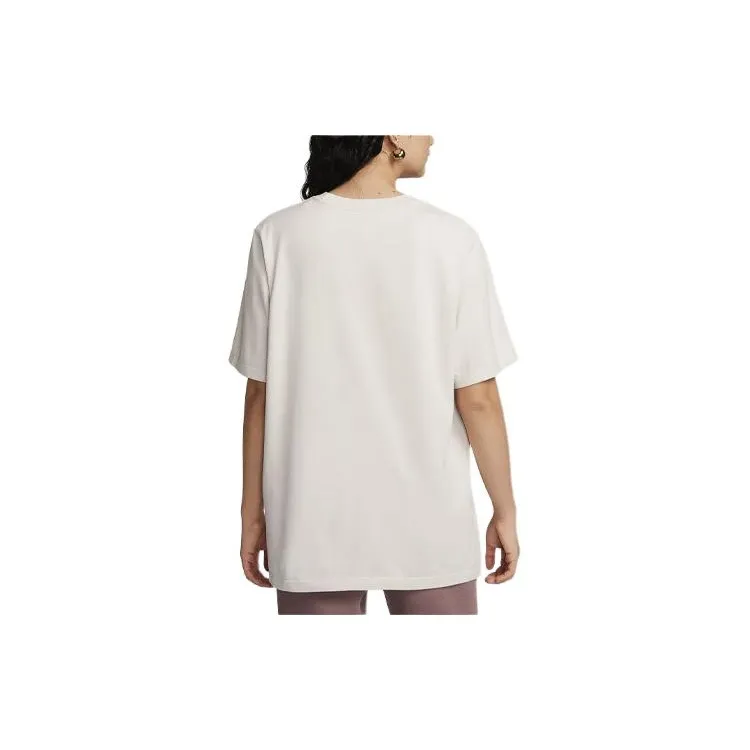 Nike Drop Shoulder Sleeve T-Shirt Women's Light Stone Brown-1
