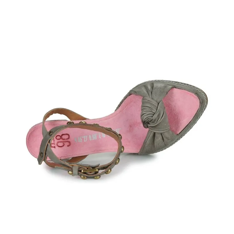 AirStep VIANNA One Strap Sandals 10cm Women's Gray-11