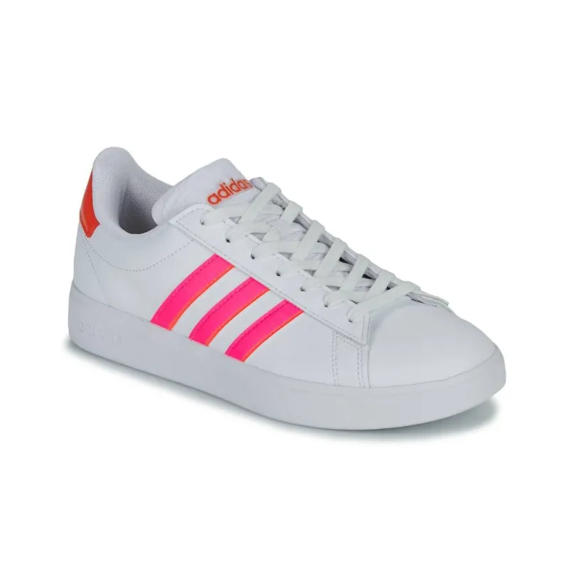 Adidas Grand Court 2.0 Cloud White Lucid Pink Bright Red Women's-2