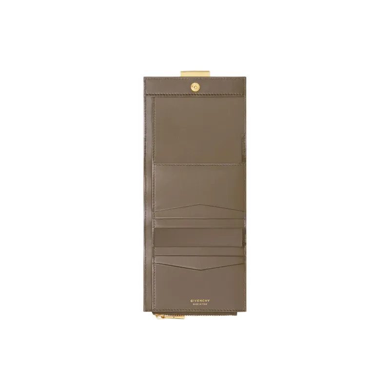 GIVENCHY Calfskin Wallet Women's Taupe-3