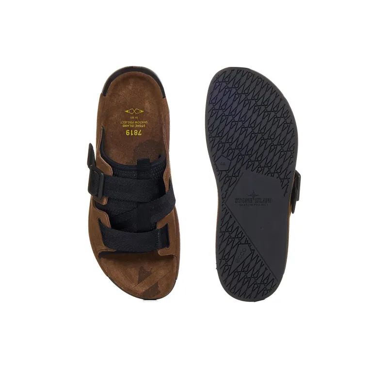 STONE ISLAND Strapped Sandals-3