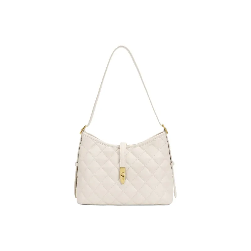 BELLE Artificial Leather Shoulder Bag Women's Solid Color Plain-4