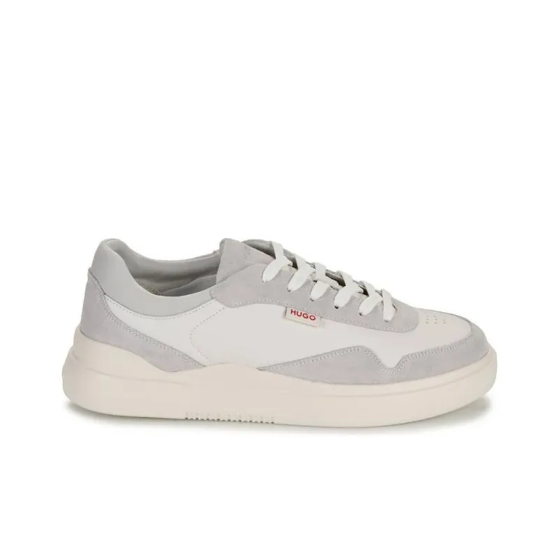 HUGO BOSS Low Top Skateboard Shoes Men's Gray White-1