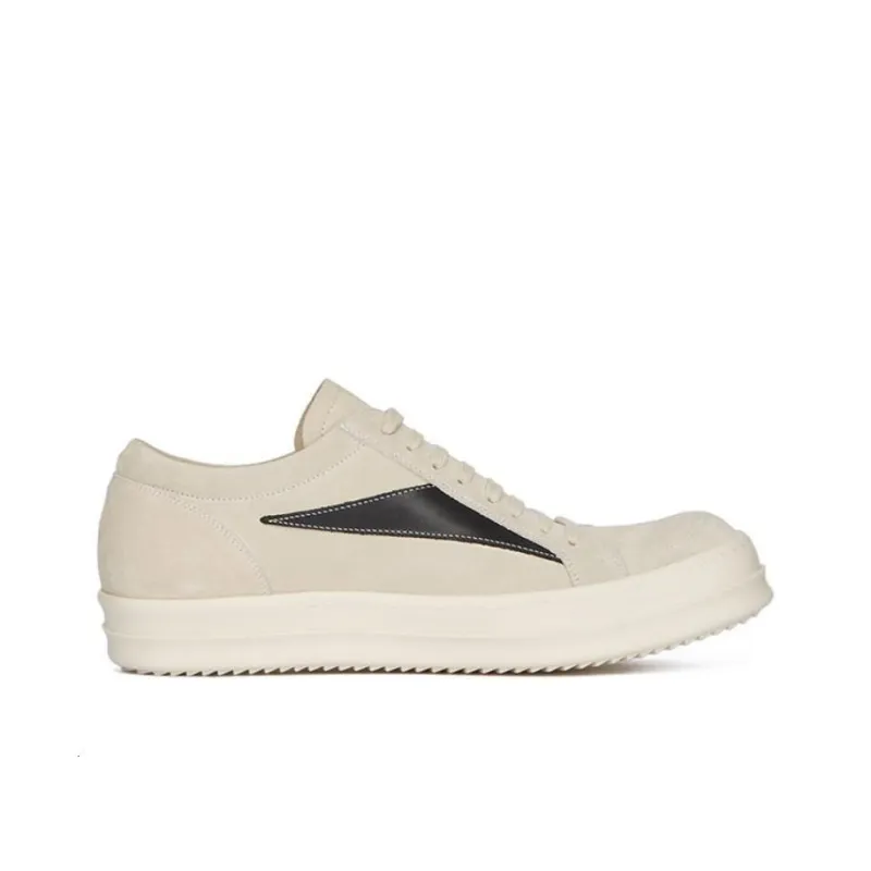 RICK OWENS/RO Rick Owens FW23 LUXOR Series Low Top Skateboard Shoes Men's Milk White-1