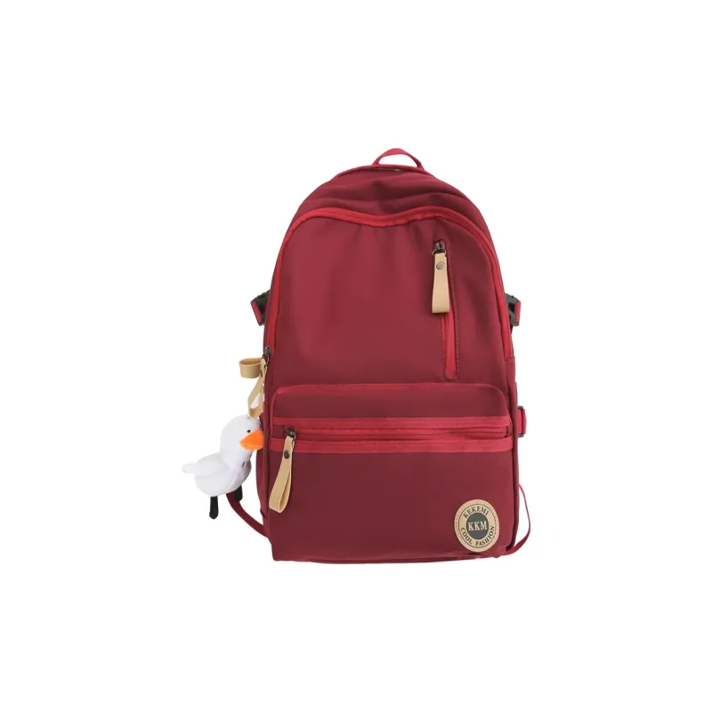 FAMAN Nylon Backpack Regular Women's Black+Charm/White+Charm/Red+Charm/Blue+Charm/Khaki+Charm-9
