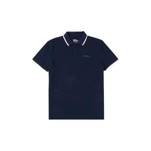 JACK WOLFSKIN Polo Shirts Men Royal Blue