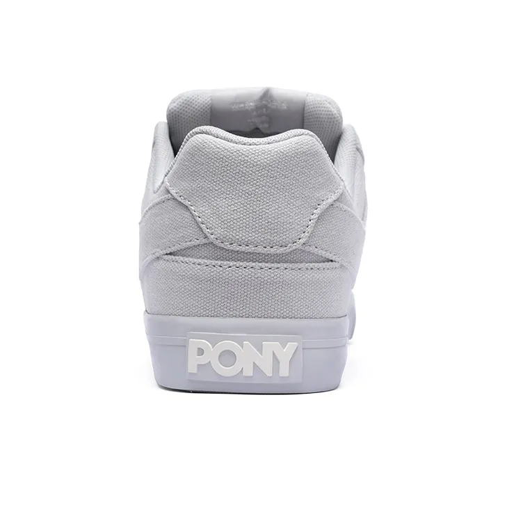 PONY Slip Resistant Cushioning Low Top Skateboard Shoes Unisex Gray-4
