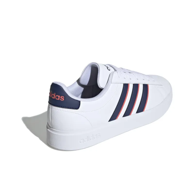 Adidas Grand Court Cloud White Dark Blue Preloved Scarlet-3