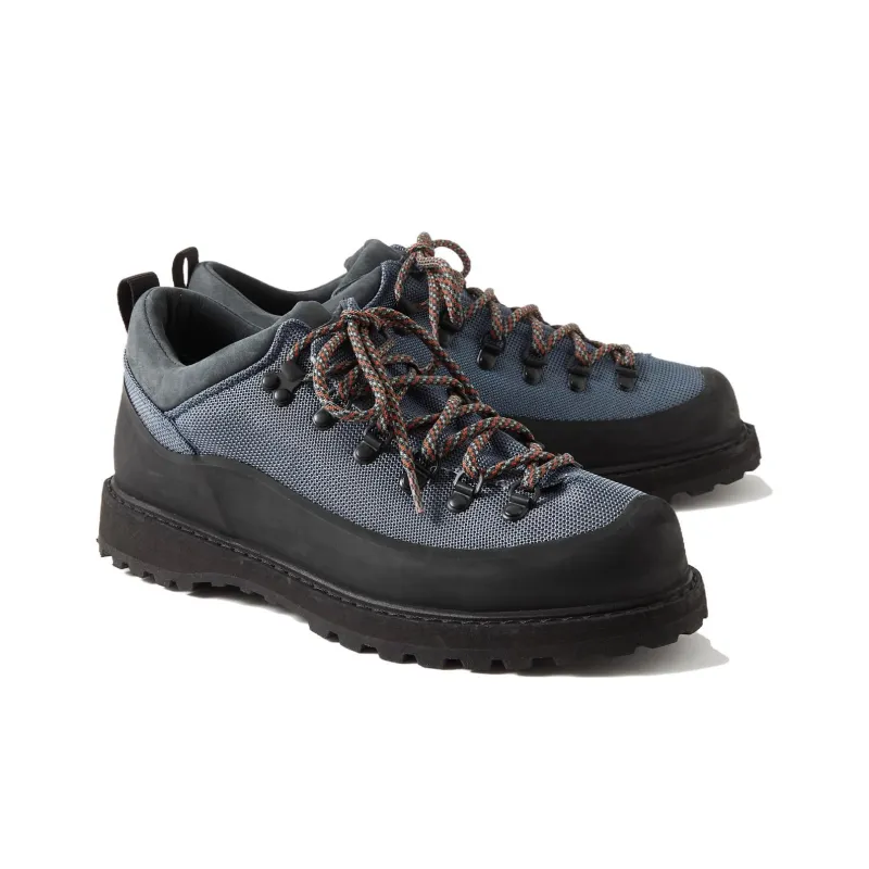 Throwing x DIEMME Roccia Basso Wear-Resistant Low-Top Outdoor Shoes Unisex Blue Black-2