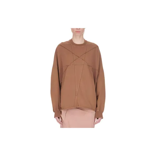 Rick Owens DRKSHDW SS24 Sweatshirt Women's Khaki Brown