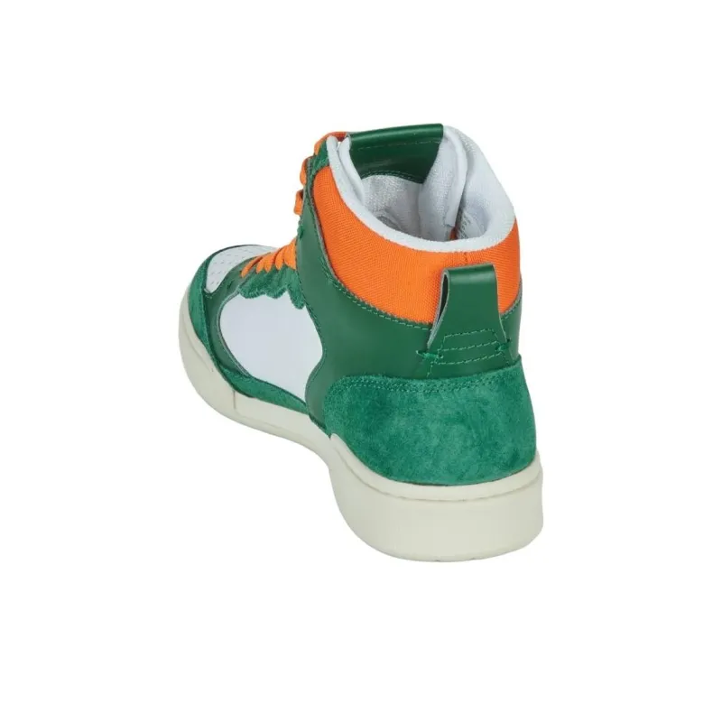 Polo Ralph Lauren High Top Skateboard Shoes Women's Green-3