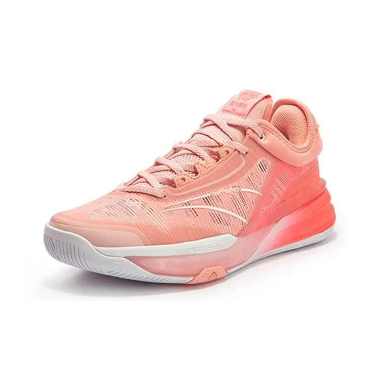 361° DVD1 SE Red Cushioning Anti-Slip Wear-Resistant Breathability Low-Top Basketball Shoes Men's Pale Peach Pink-1