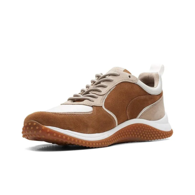 Clarks Anti Slip Wear Resistant Low Top Casual Shoes Men's Tan-2