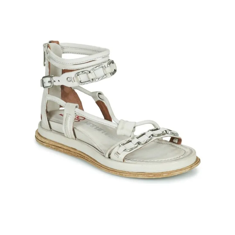 AirStep POLA SQUARE Roman Sandals Women's White-8
