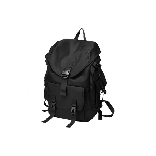 NINE NAIL Water Repellent Oxford Casual Backpack Regular Unisex Black