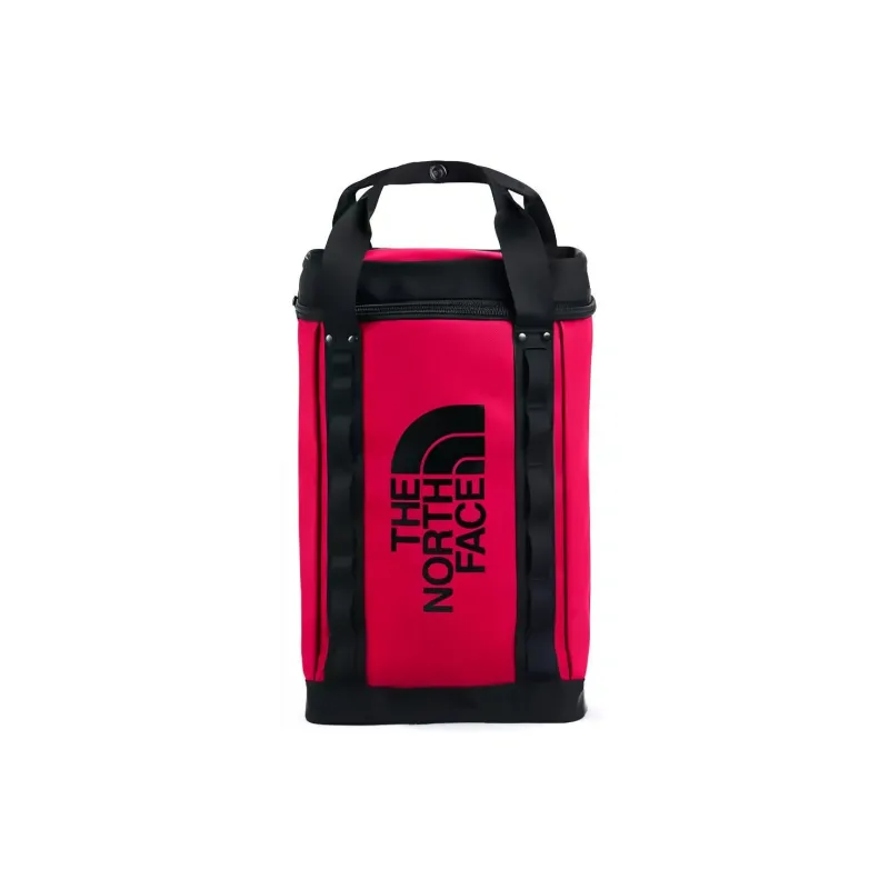 THE NORTH FACE Nylon Bucket Bag Backpack Regular Unisex Black Red-0