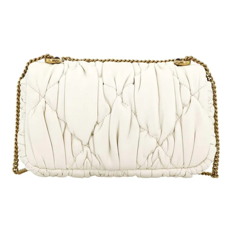 TORY BURCH Kira Leather Handbag, Shoulder Bag Women's White-4