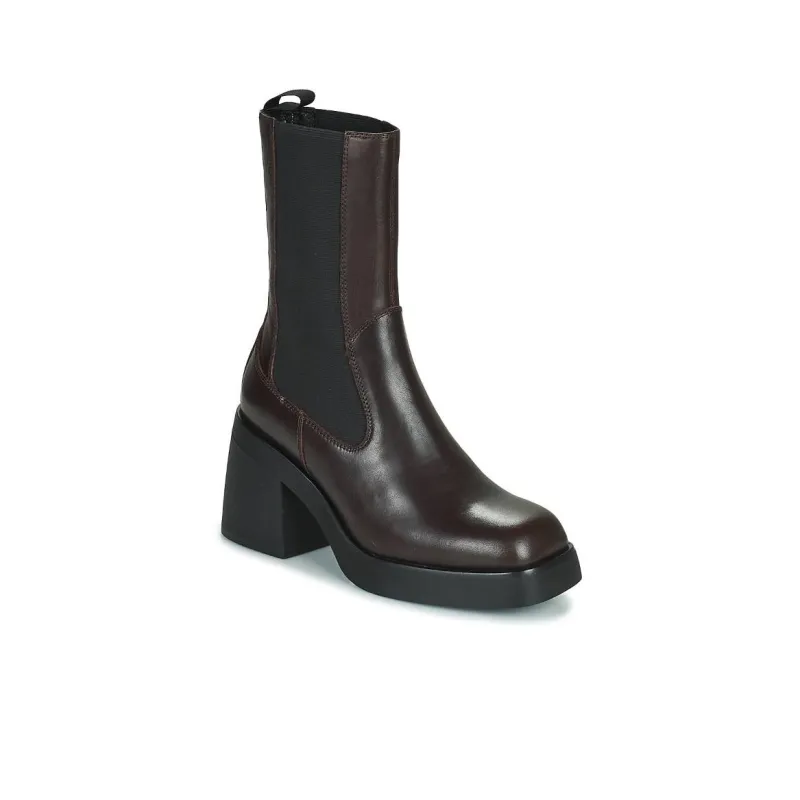 VAGABOND SHOEMAKERS Brooke Short Chelsea Boots 8.5cm Women's Red Brown-8