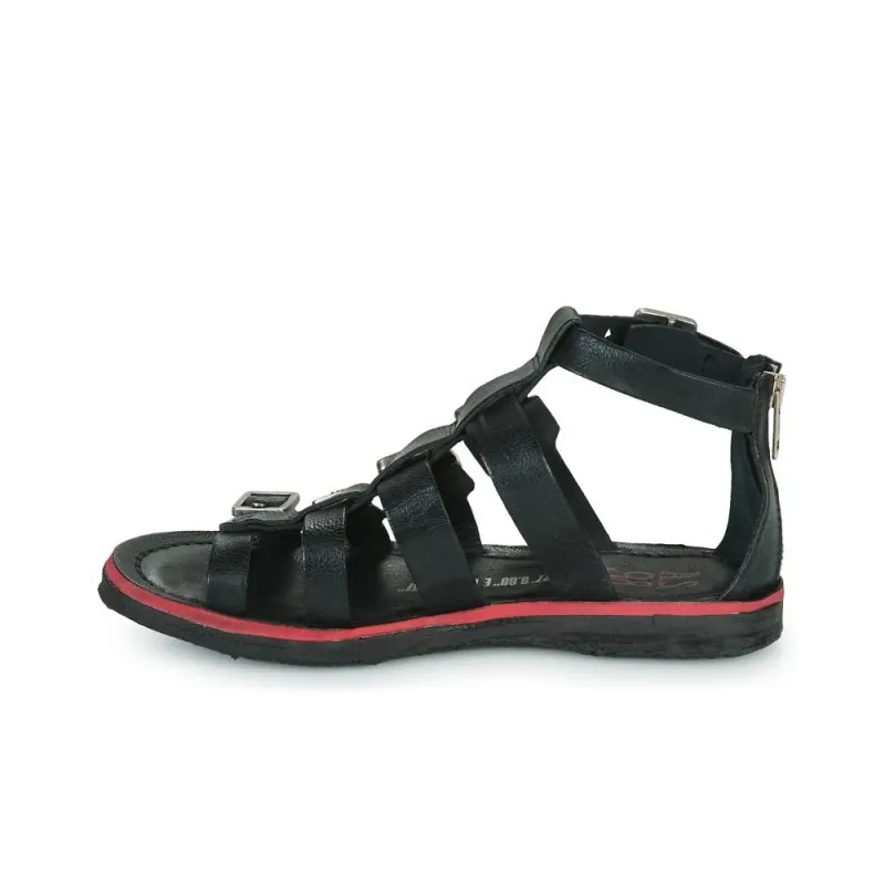 AirStep BUSA BUCKLE Roman Sandals Women's Black-9