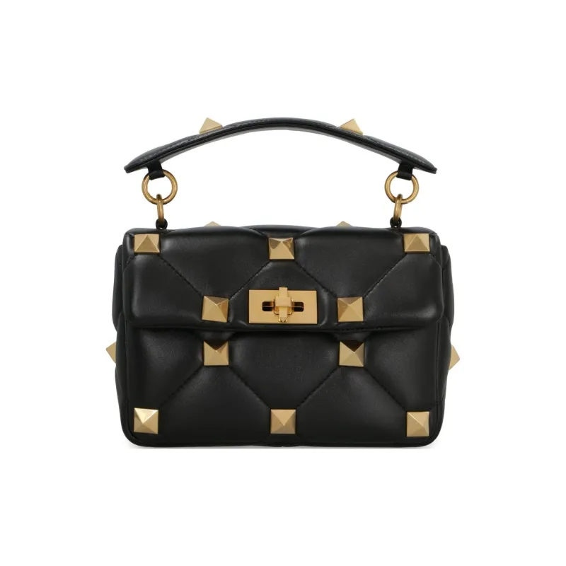 Valentino Garavani Roman Stud Quilted Shoulder Bag-0