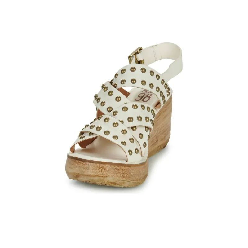 AirStep NOA STUD Roman Sandals Women's White-3