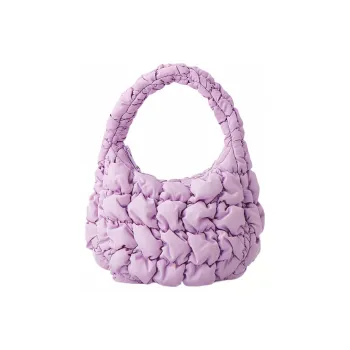 COS Polyester Cloud Bag, Handbag Regular Women's Lilac Color