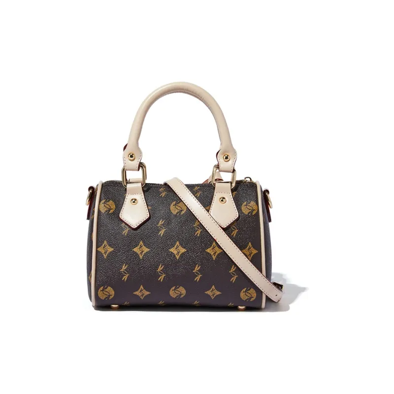 RED DRAGONFLY PVC Handbag, Shoulder Bag, Crossbody Bag Regular Women's Coffee/Dark Coffee/Light Coffee/Gold Brown/Pink-4