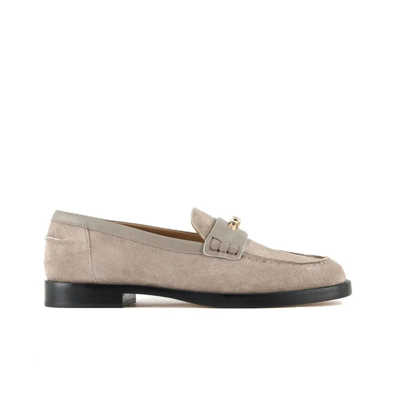 EMPORIO ARMANI Loafers Women's Light Coffee-1