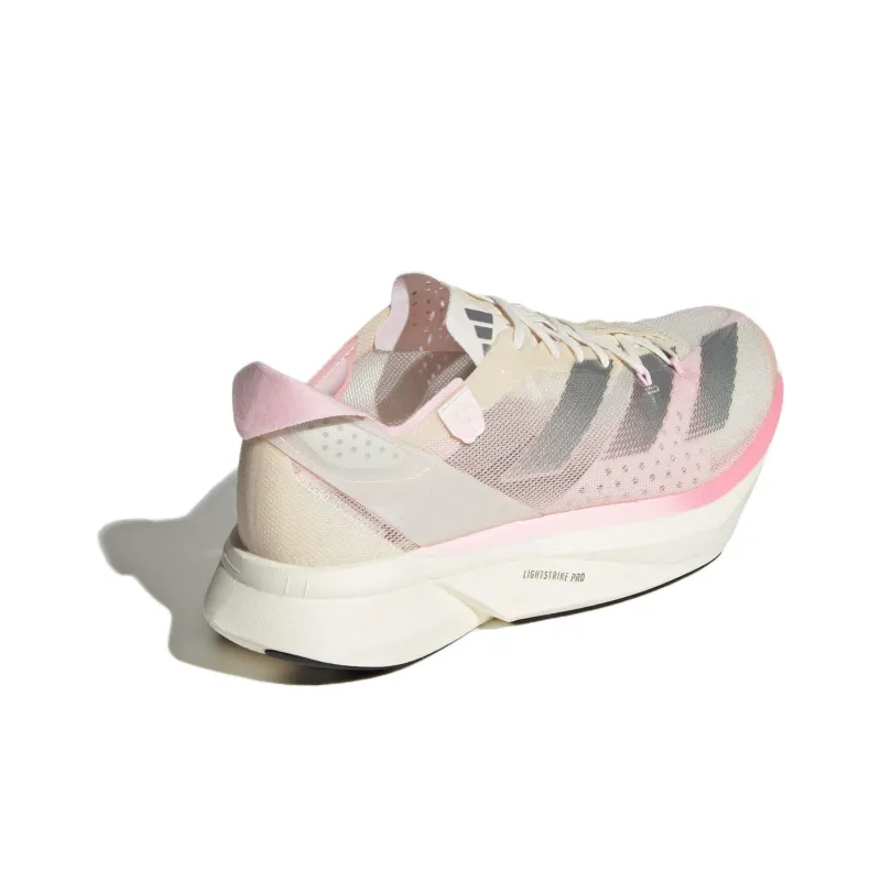 Adidas Adizero Adios Pro 3 Chalk White Silver Metallic Clear Pink-3